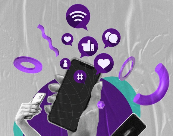 The Shadow technology and communication brand artwork